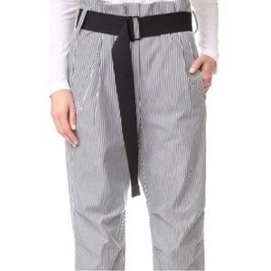 rag & bone — Bosworth Capri Navy Stripe & Canvas Belt— Size 10 — NWOT